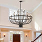 Daxton Black Iron 33-Light Chandelier 47 inch
