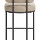 Velar Beige & Gray Counter Stool (Set of 2)