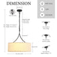 Tova Drum Pendant Light