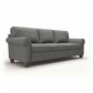 Augusta Sofa – Made in USA, Custom Fabric Options, 83" Classic Design - Catalina Steel - Fabric (6)