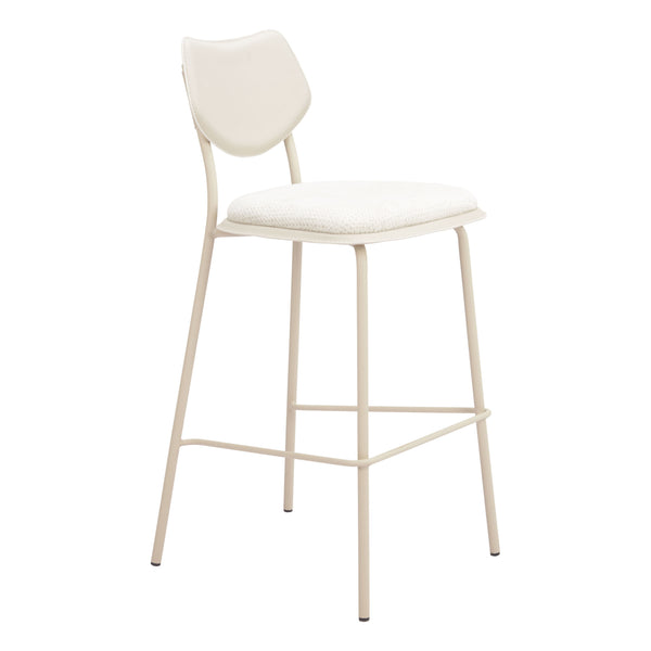 Zeal Light Gray & Beige Barstool (Set of 4)