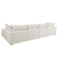 Modern Plush U-Shape Modular 2 Ottoman Sofa Sectional 134" (2 Colors)