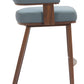 Poise Azure Gray & Walnut Barstool