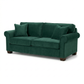 Irlanda Classic Sofa – 92" Rolled-Arm Made-in-USA Sofa - Velvet Antique Kelly Green - Velvet (4)