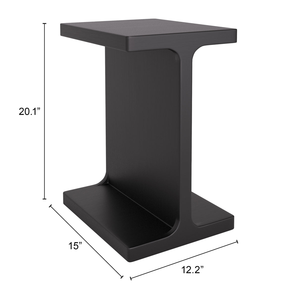 Bama Black Side Table