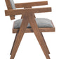 Delhi Gray & Walnut Dining Chair (Set of 2)