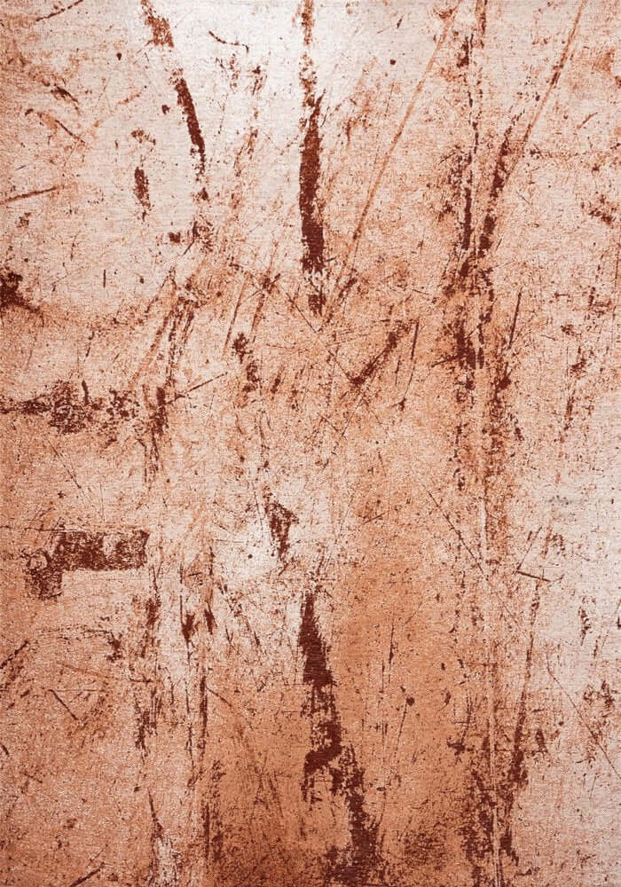 Orange Brown And White Abstract Washable Area Rug With UV Protection Area Rug | 9' x 13' surface texture showing earthy tones.