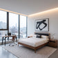 Netz Black & Walnut Queen Bed