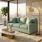 Clifford 2-Arm Sofa – Handcrafted in the USA, Custom Fabric Options - Leslie Robins Egg - Fabric (6)