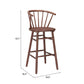 Stenger Barstool (Set of 2) in Walnut