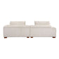 Modern Channel Tufted Corduroy Fabric Sofa 103.9'