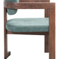 Poly Moss Gray & Walnut Dining Chair