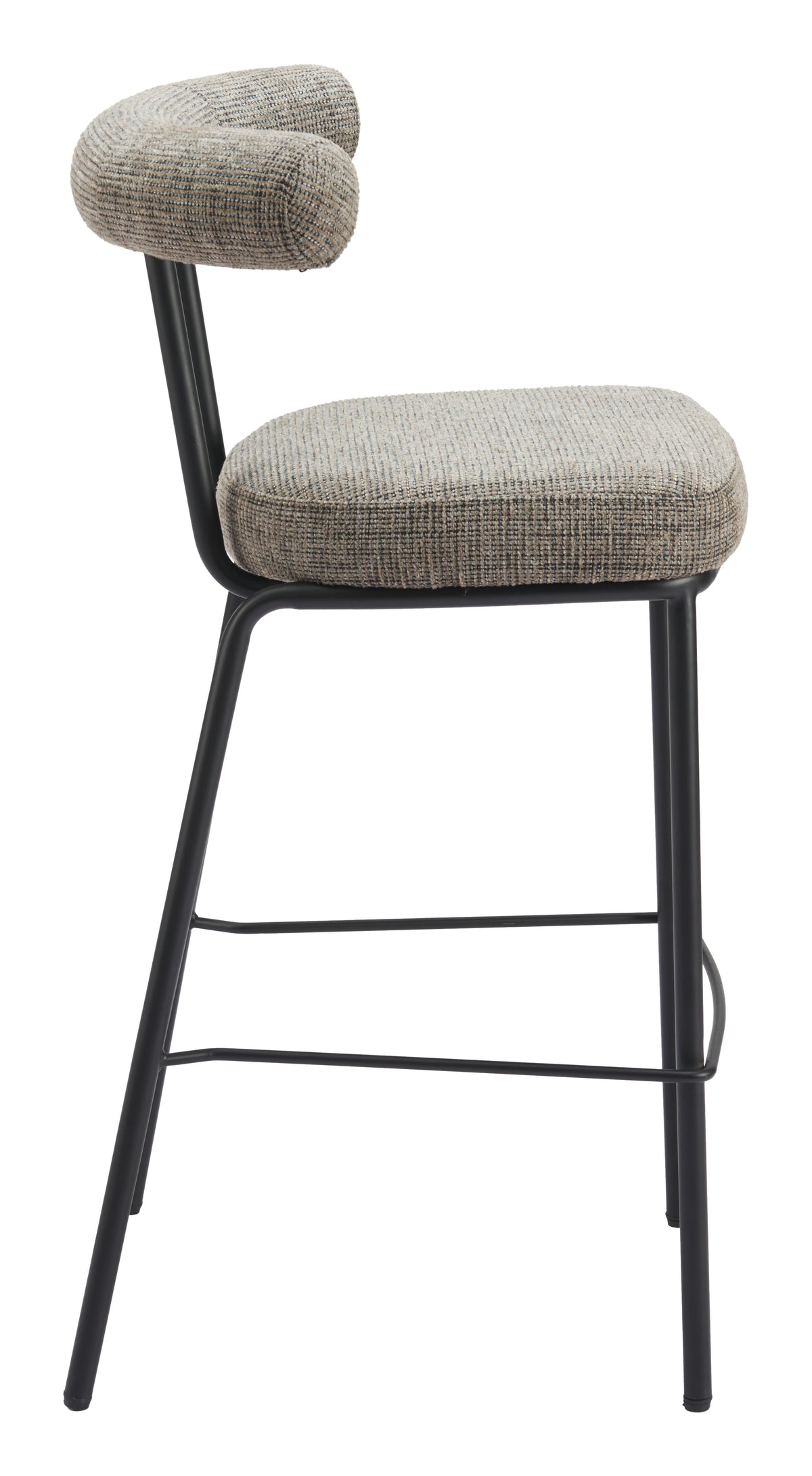 Kede Green Tweed Barstool