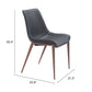 Magnus Dining Chair (Set of 2) in Black & Walnut
