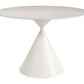 Plinn Light Beige & White Dining Table
