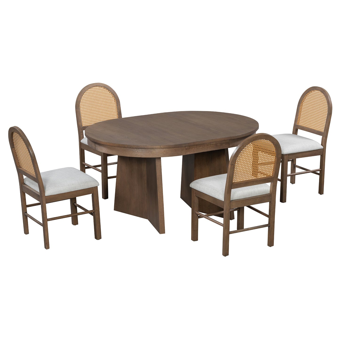 Wolfe Walnut & Beige
