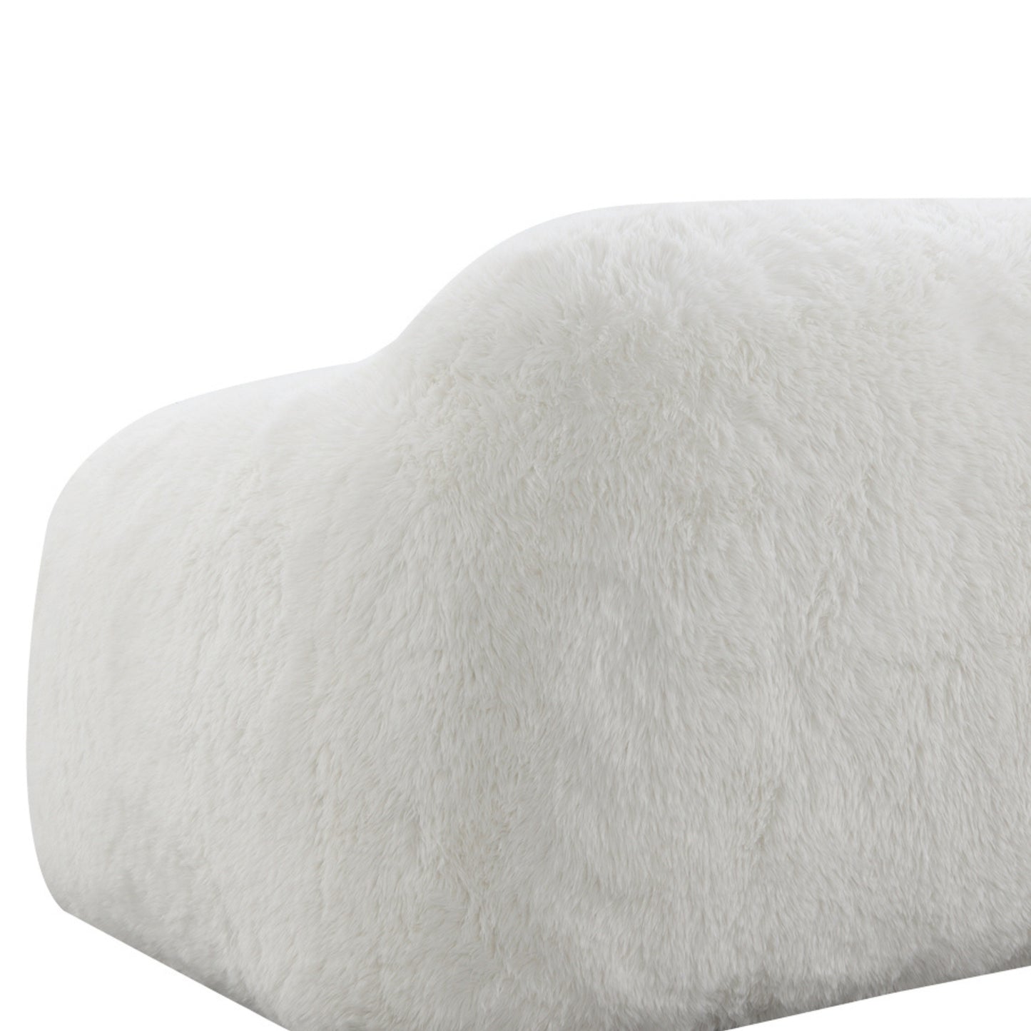 Adell Faux Fur 2-Piece Living Room Set – 84" Sofa & Swivel Chair Set – view 15