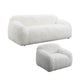 Adell Faux Fur 2-Piece Living Room Set – 84" Sofa & Swivel Chair Set – view 18