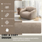 Adell Faux Fur 2-Piece Living Room Set – 84" Sofa & Swivel Chair Set – view 7
