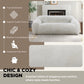 Adell Faux Fur Upholstered Sofa – 84" Sculptural Stationary Sofa – view 5