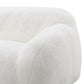 Adell Faux Fur Upholstered Sofa – 84" Sculptural Stationary Sofa – view 6