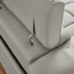 Wall-Hugger Power Reclining Leather Sectional – 4 Seat L-Shape Recliner Sofa with USB (144") adjustable headrest detail