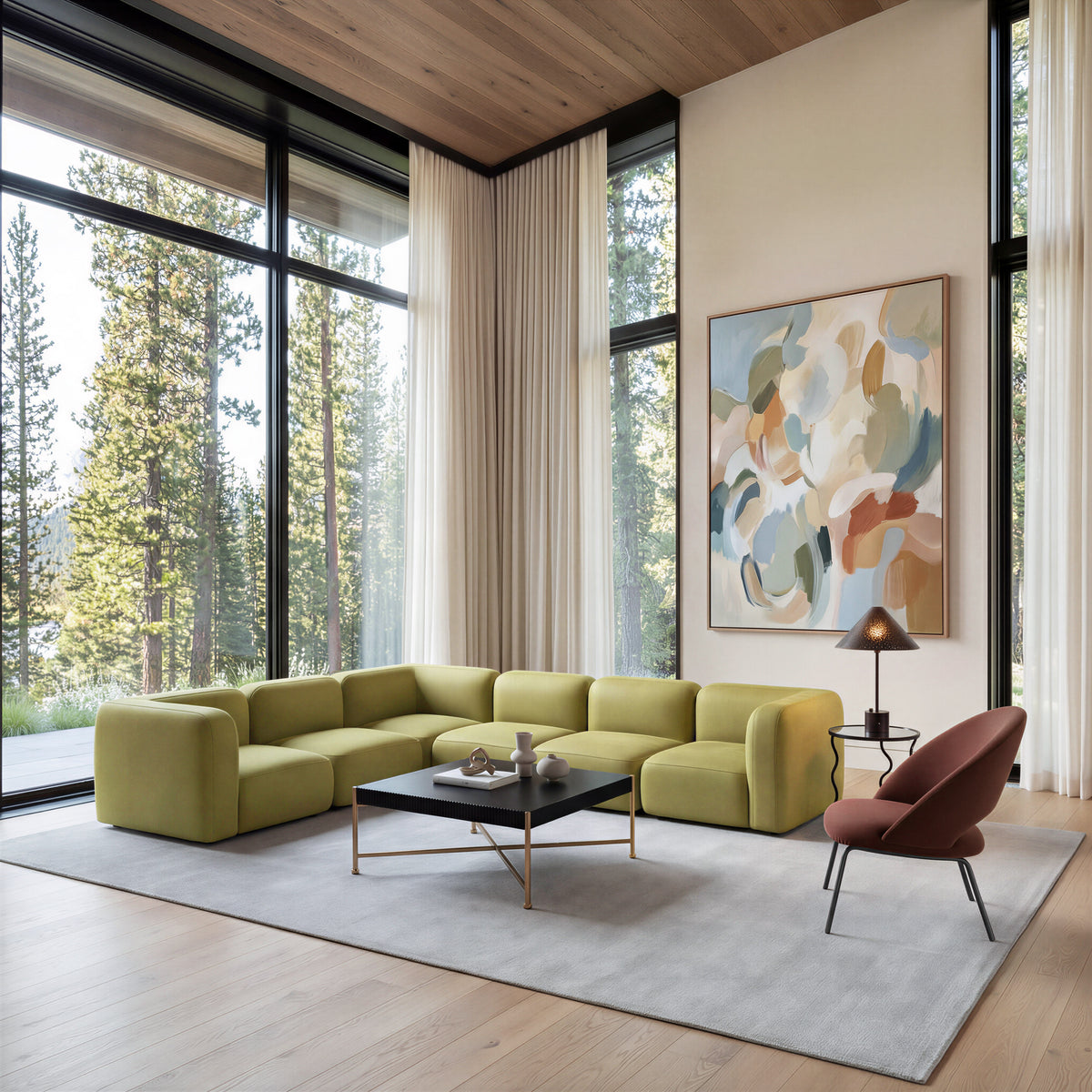 Zurich Brown Accent Chair