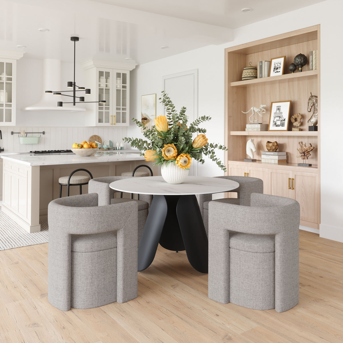 Papua Gray Dining Chair