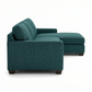 Clifford L-Shaped Sectional Sofa – Made in USA, 9 Fabric Options - Hepburn Teal - Fabric (10)
