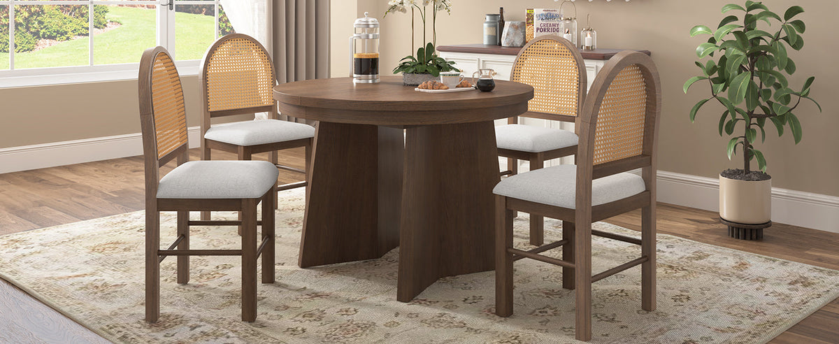 Wolfe Walnut & Beige