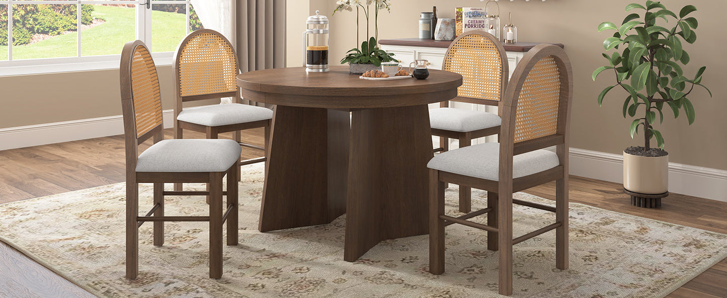 Wolfe Walnut & Beige