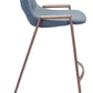 Desi Counter Stool (Set of 2) in Azure Gray & Walnut