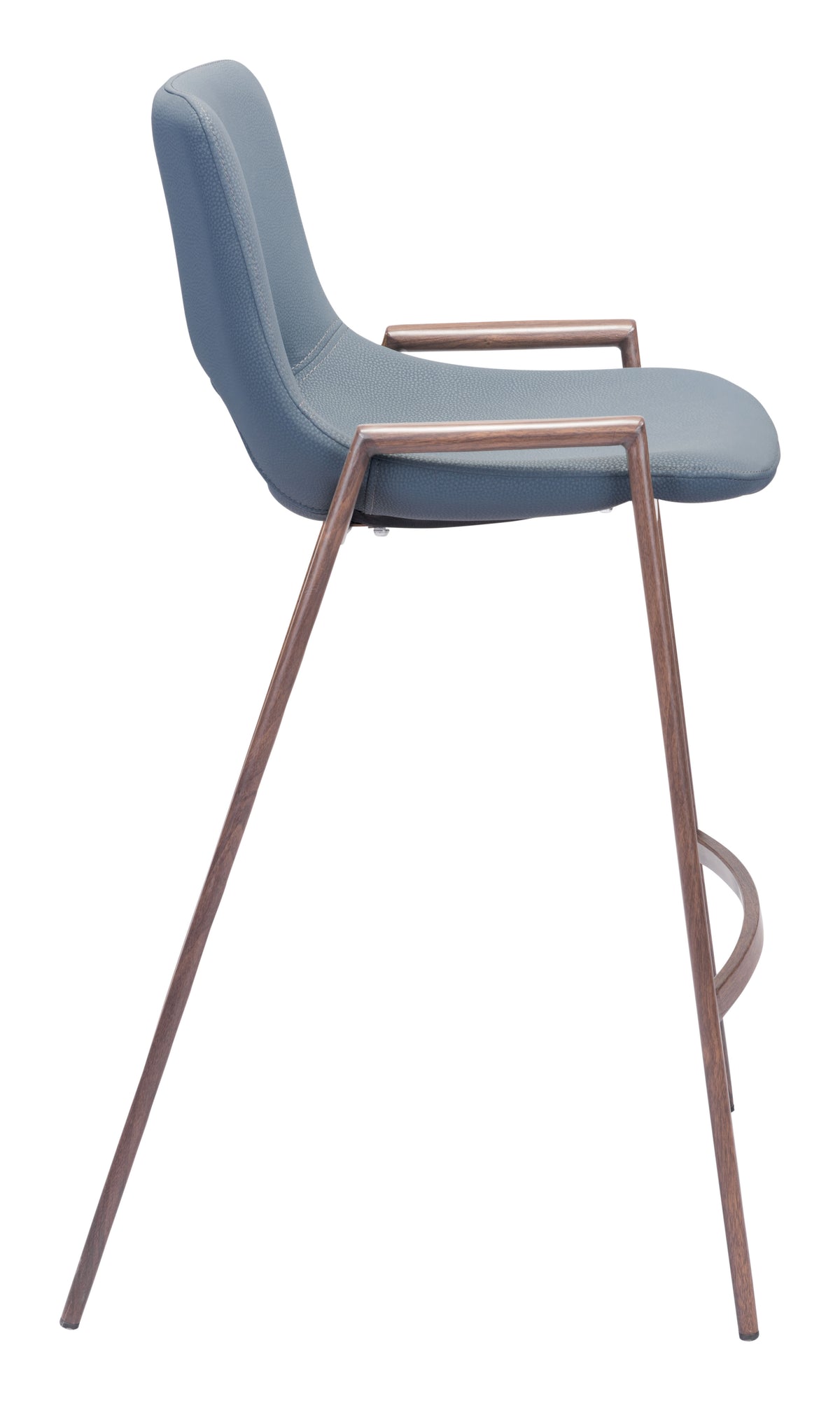 Desi Counter Stool (Set of 2) in Azure Gray & Walnut