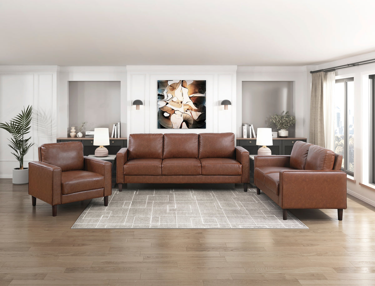 Thayer Faux Leather Sofa