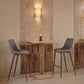 Magnus Barstool (Set of 2) in Slate Gray & Walnut