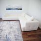 Kaynes L Shape Sectional Corner Sofa in Ivory Boucle, modern design with plush upholstery in a stylish living room setting.