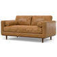 Morrison MCM Leather Sofa Loveseat 72' (2 Colors)