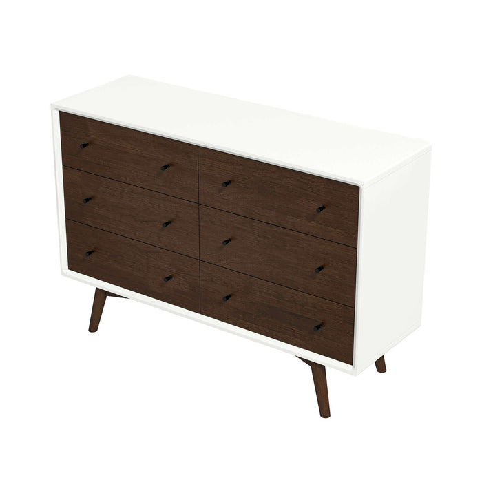 Caroline MCM Solid Wood Bedroom Storage Dresser – in room setting