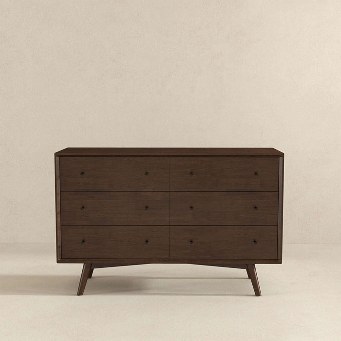 Caroline MCM Solid Wood Bedroom Storage Dresser – in room setting