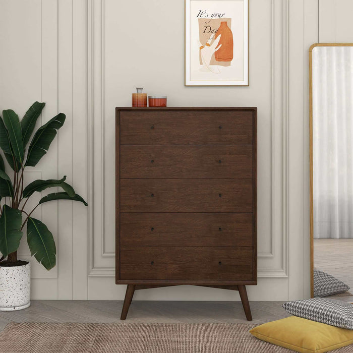 Caroline MCM Solid Wood Bedroom Storage Dresser – in room setting