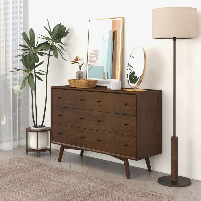 Caroline MCM Solid Wood Bedroom Storage Dresser – in room setting
