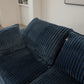 Amaris Blue Fabric Sofa – 157.6" 6-Seat Sofa – view 5