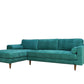 Anderson Turquoise Upholstered Sectional Sofa – 105" Left-Arm Facing Sectional – view 3