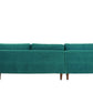 Anderson Turquoise Upholstered Sectional Sofa – 105" Left-Arm Facing Sectional – view 5