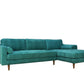 Anderson Turquoise Upholstered Sectional Sofa – 105" Right-Arm Facing Sectional – view 3