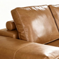 Isolde Brown Faux Leather Modular Sectional Sofa – Right Chaise – view 4