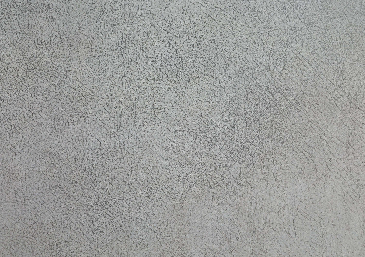 Ofer Vintage Top-Grain Leather Sofa – 122” Antique White Tufted Sofa with Nailhead Trim leather texture