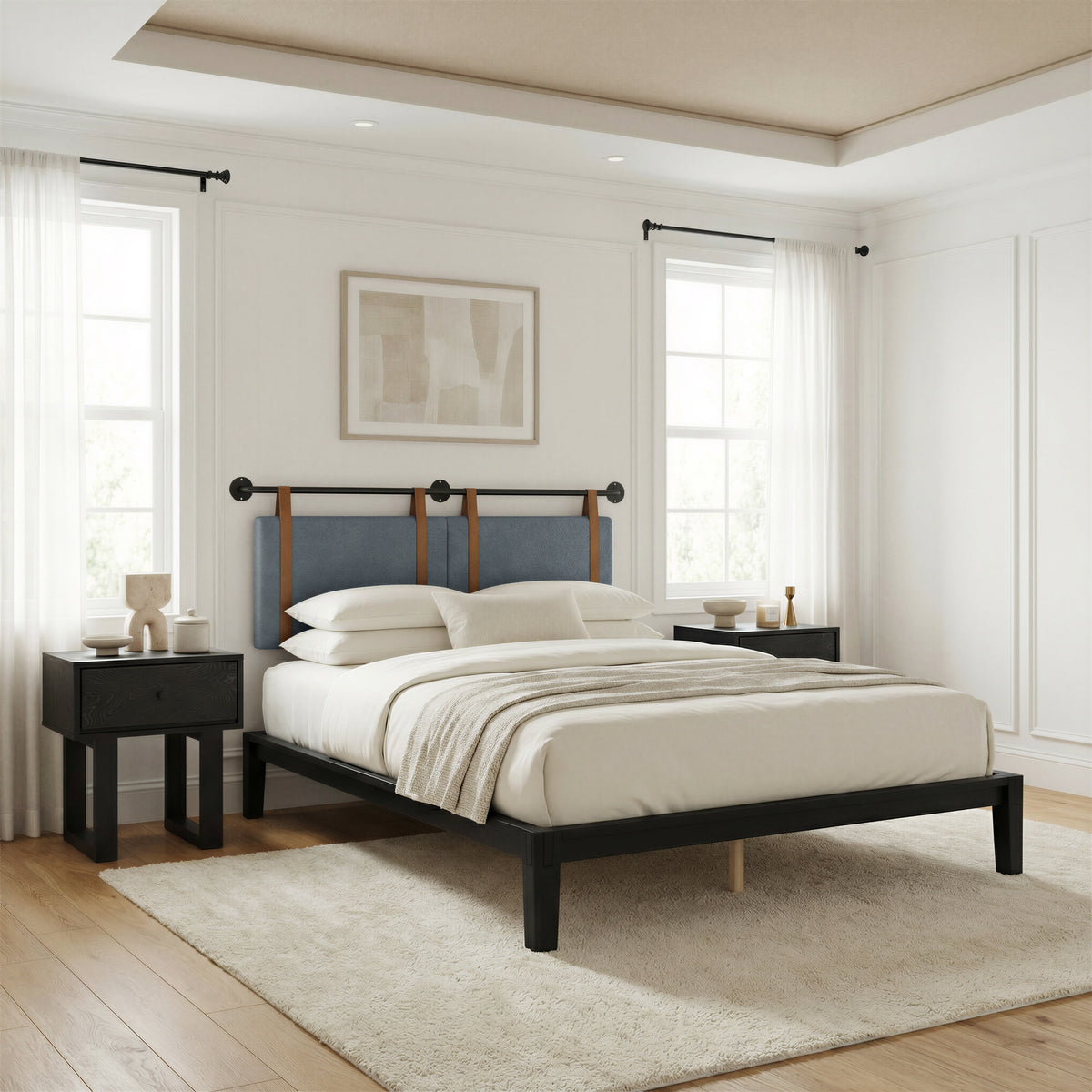 Luum Queen Platform Bed Frame in Black