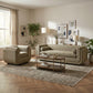 Sereneu Green Tweed Accent Chair