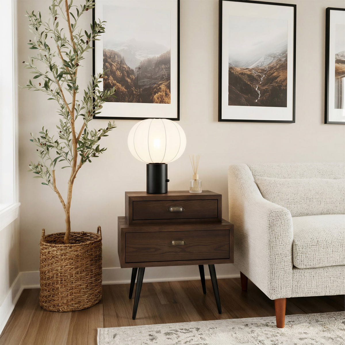 Mechy Brown Side Table